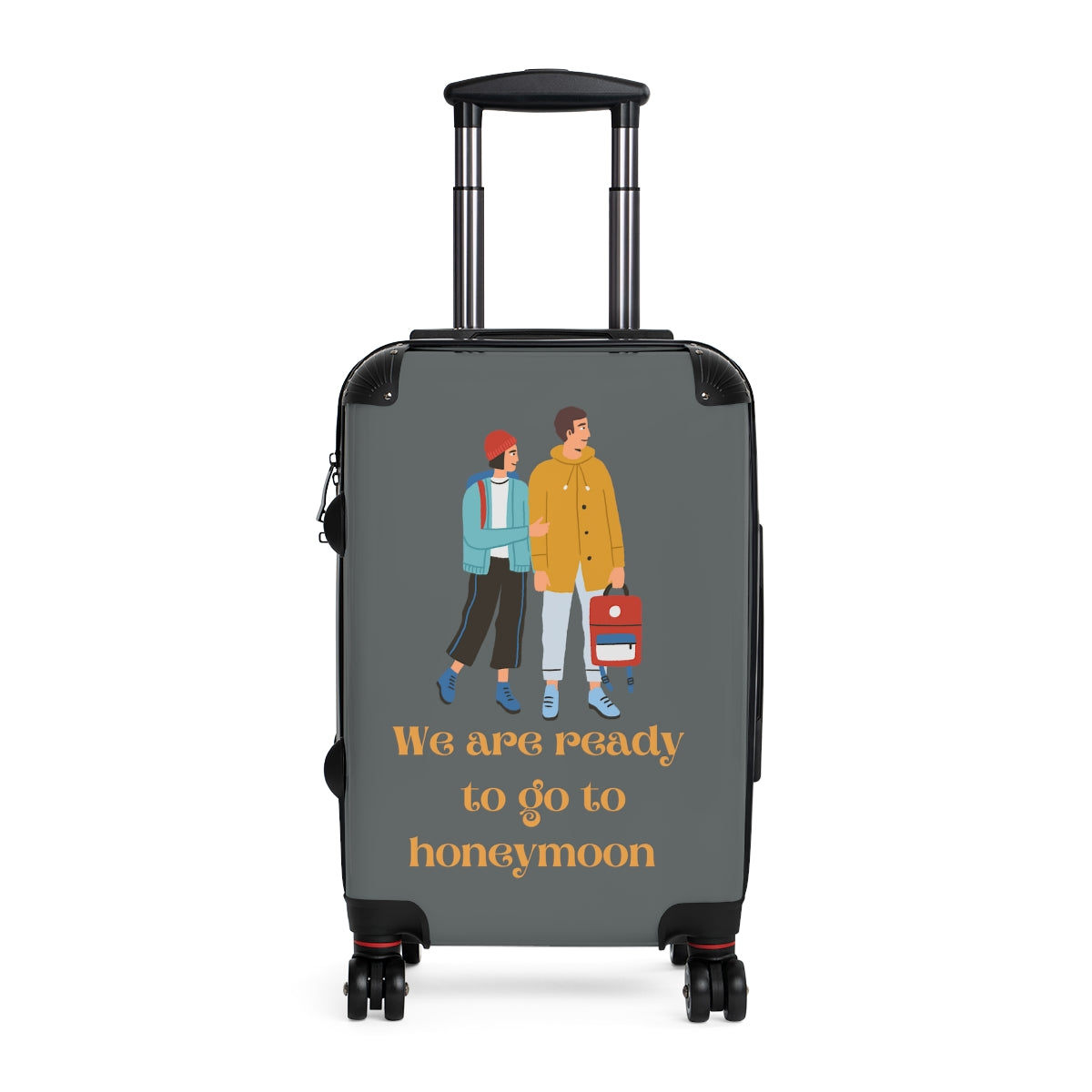 KIDS CARRY-ON SUITCASES, HEARTS, LUGGAGE BY ARTZIRA, ARTISTIC DESIGNS, DOUBLE WHEELED SPINNER