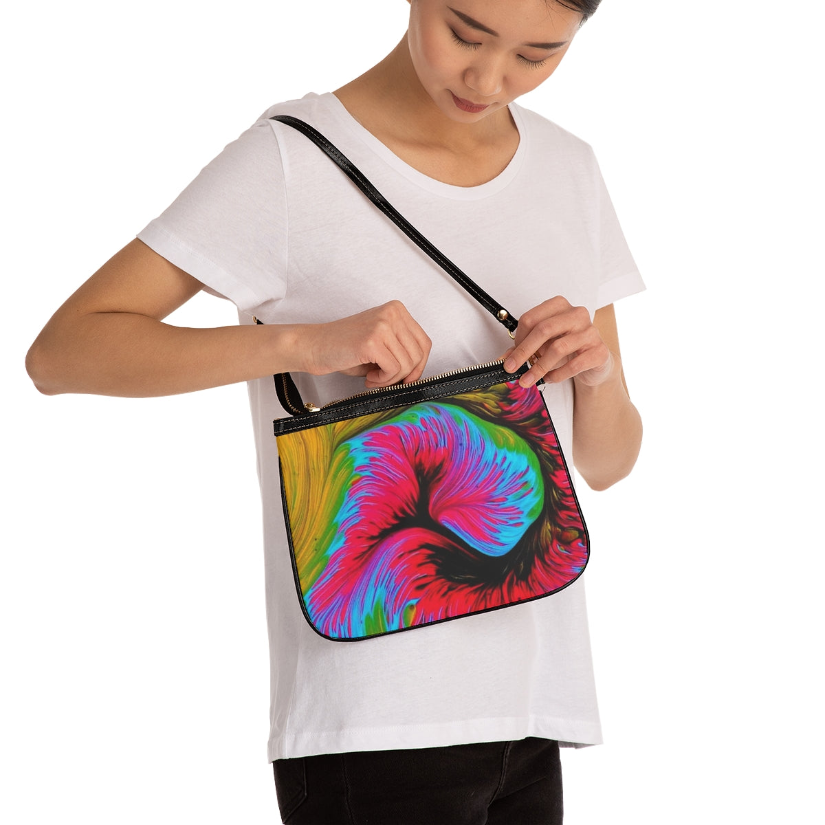 SMALL SHOULDER BAG GIRLS, Artwork Bag for Girls, Gift for Girls