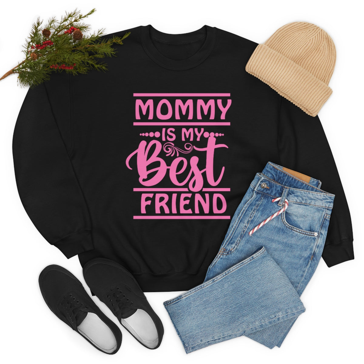 Daughters Sweetheart Unisex Heavy Blend™ Crewneck Sweatshirt.Mommy is my best friend