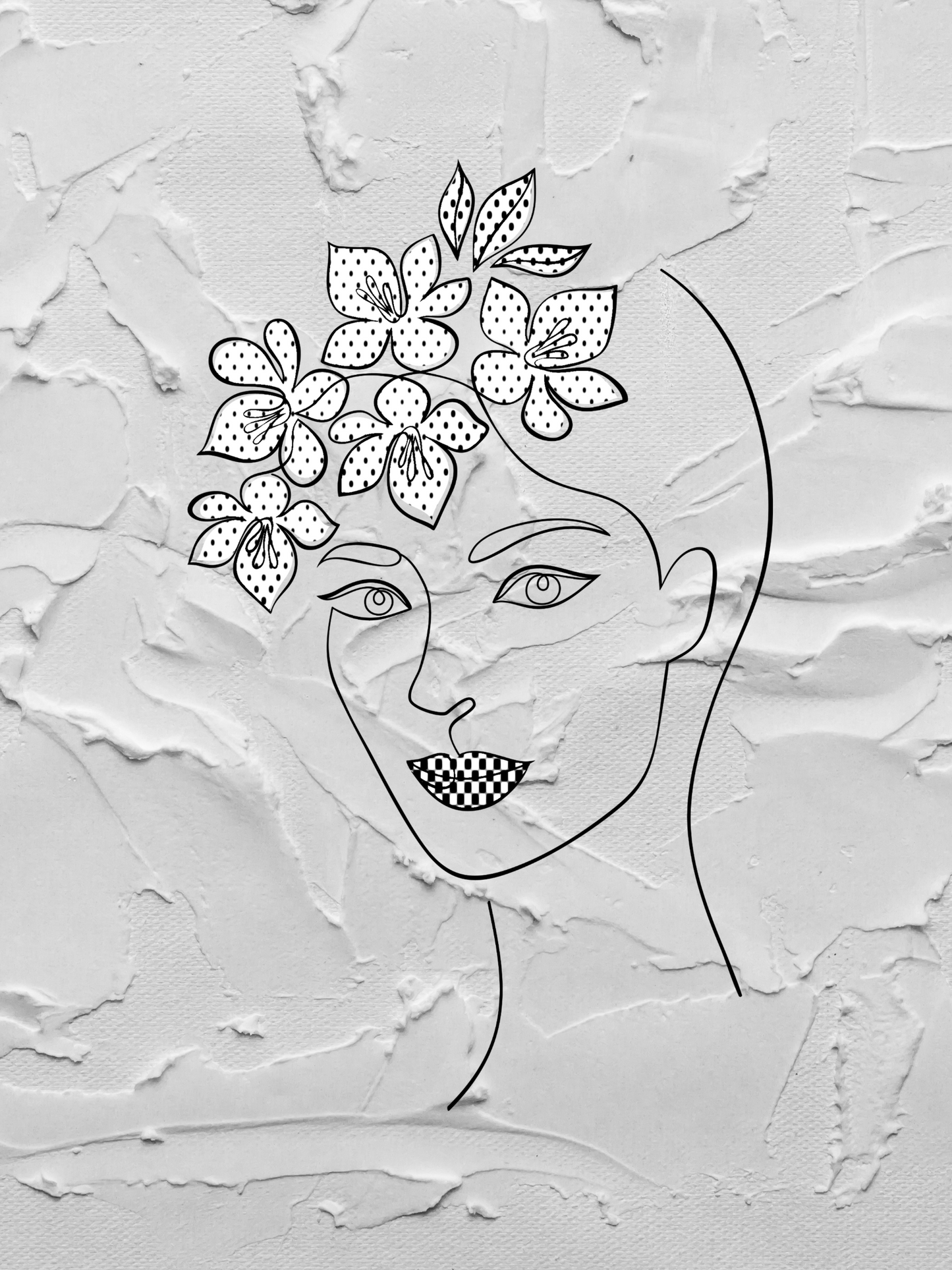 Line Art Face | Line Art Woman Face | Artzira