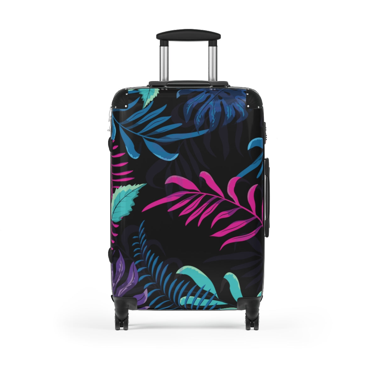 BEST CARRY-ON LUGGAGE SET, TROPICAL SUMMER DESIGN BY ARTZIRA, CABIN SUICASE FOR GIRLS, WOMEN, GIFT FOR BRIDESMAIDS, GIFT FOR MOTHERS, DOUBLE WHEELED SPINNER