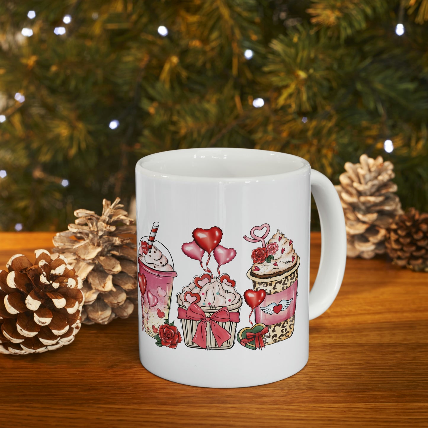 Valentine Coffee, Ceramic Mug 11oz, Gift for Daughters, Friends, Mothers