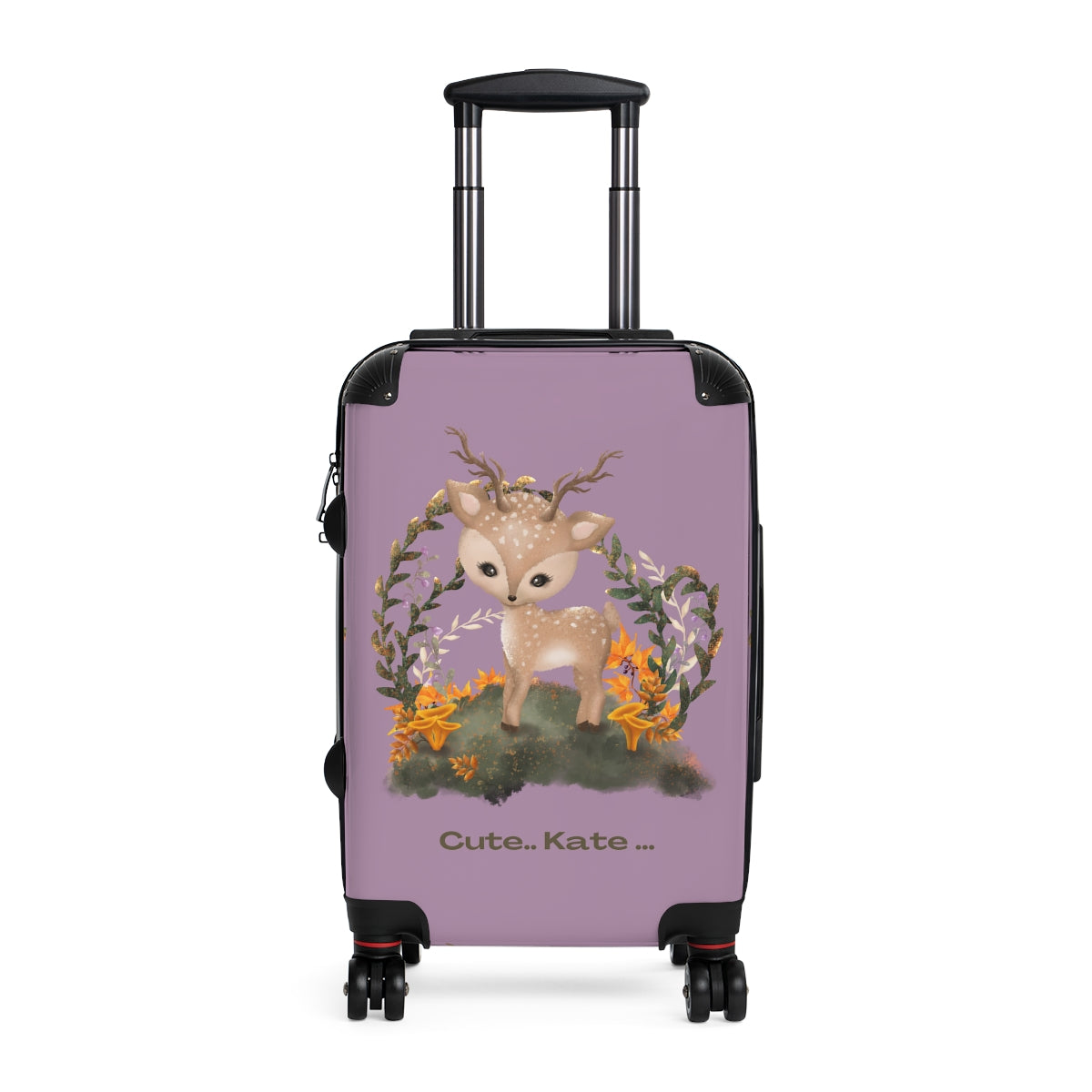 KIDS CARRY-ON Suitcases, Deer Boys Cabin Suitcases, Kids Luggage With Wheels, Spinner, Combination Lock | Artzira