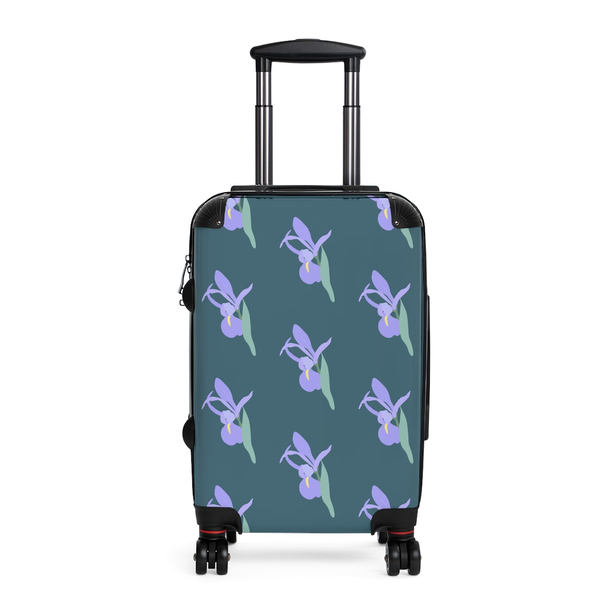 CARRY-ON LUGGAGE SET BY ARTZIRA, FLORAL ARTWORK, DOUBLE WHEELED SPINNER