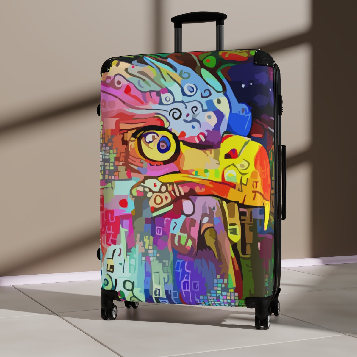 CARRY-LUGGAGE SET, EAGLE ARTWORK SUITCASES, LUGGAGE FOR BIRD LOVERS, HUNTERS AND ARTISTS