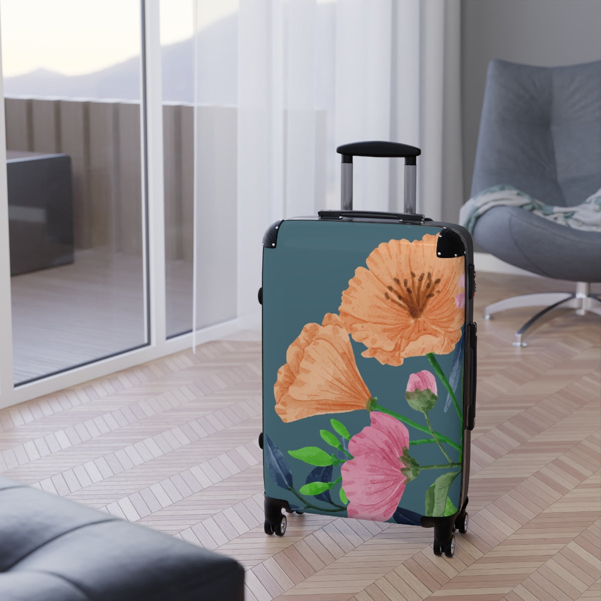 LUGGAGE FOR WOMEN BY ARTZIRA, DESIGNER LUGGAGE WITH WHEELS, TSL LOCK SPINNER, CABIN SUITCASES TROLLY BAGS