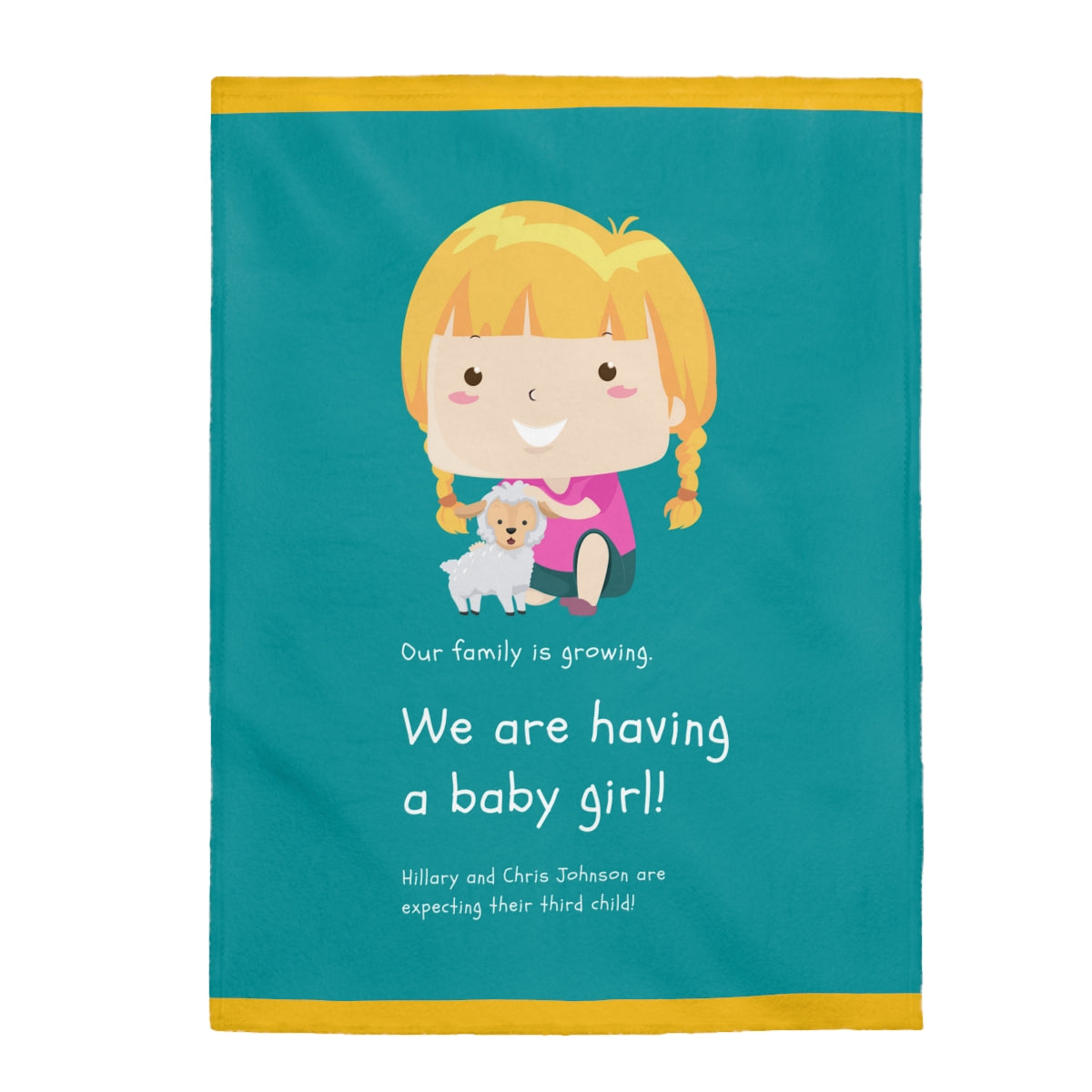 Baby and Expecting Parents Blankets Personalised,  -&-are having a Baby Theme Throw Blanket, Plush Super Soft Cozy Throw Blankets 3 Sizes, for kids and parents