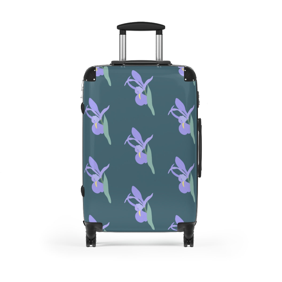 CARRY-ON LUGGAGE SET BY ARTZIRA, FLORAL ARTWORK, DOUBLE WHEELED SPINNER