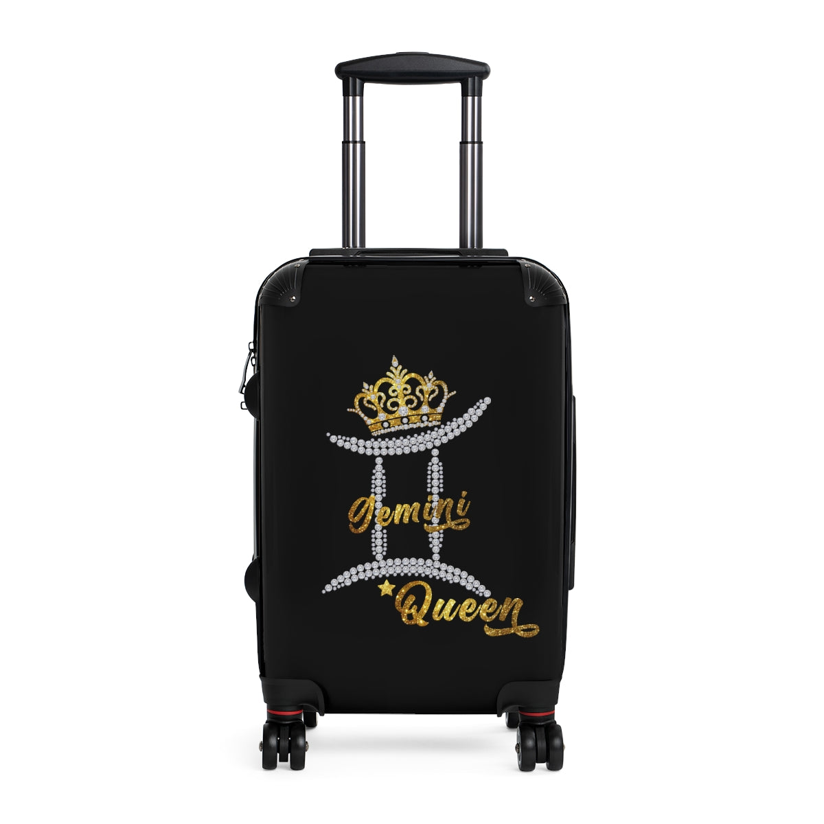 CARRY-ON LUGGAGE SET | Gemini Queen Zodiac Women | Artzira | Cabin Suitcases Hard Shell | Trolly Travel Bags | 4 Wheeled Spinners