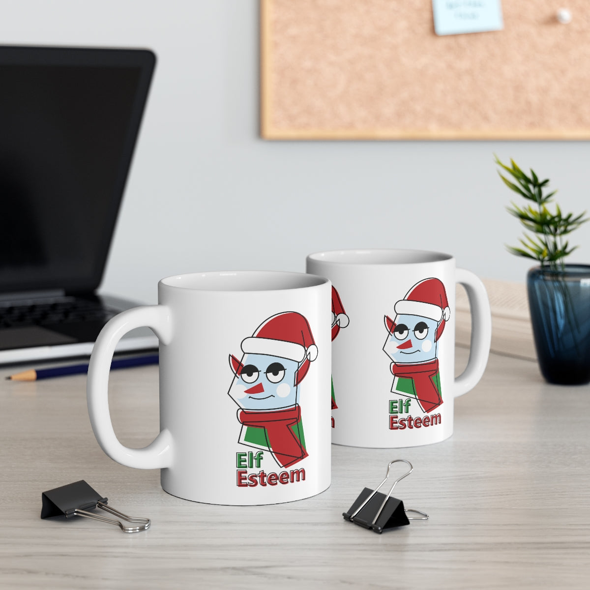 Coffee Mug Elf Esteem, Ceramic Mug 11oz, Gift for Daughters, Friends