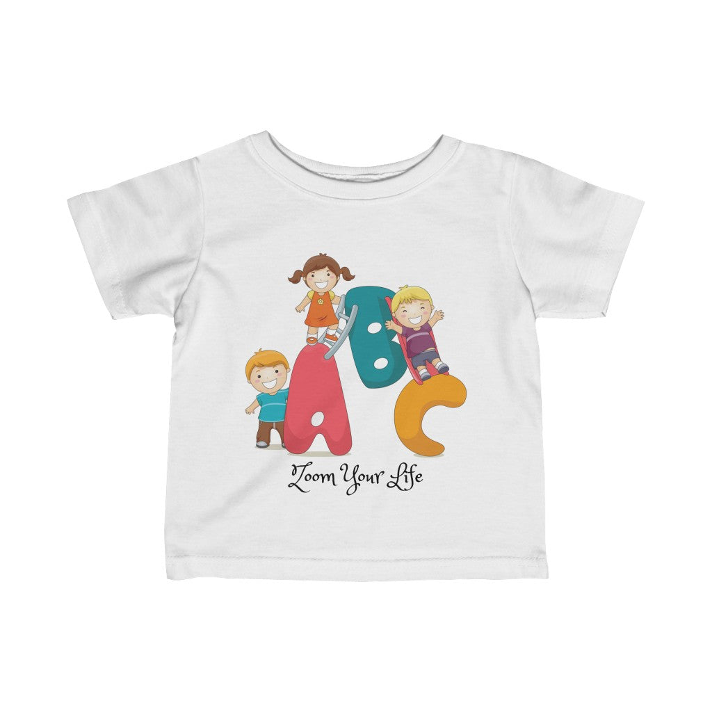 Infant Fine Jersey Tee, Alphabet T Shirt for Infant