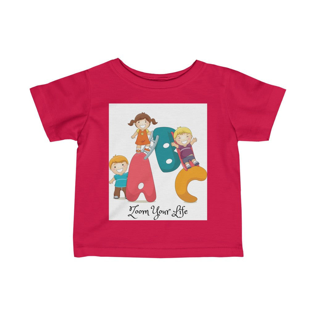 Infant Fine Jersey Tee, Alphabet T Shirt for Infant