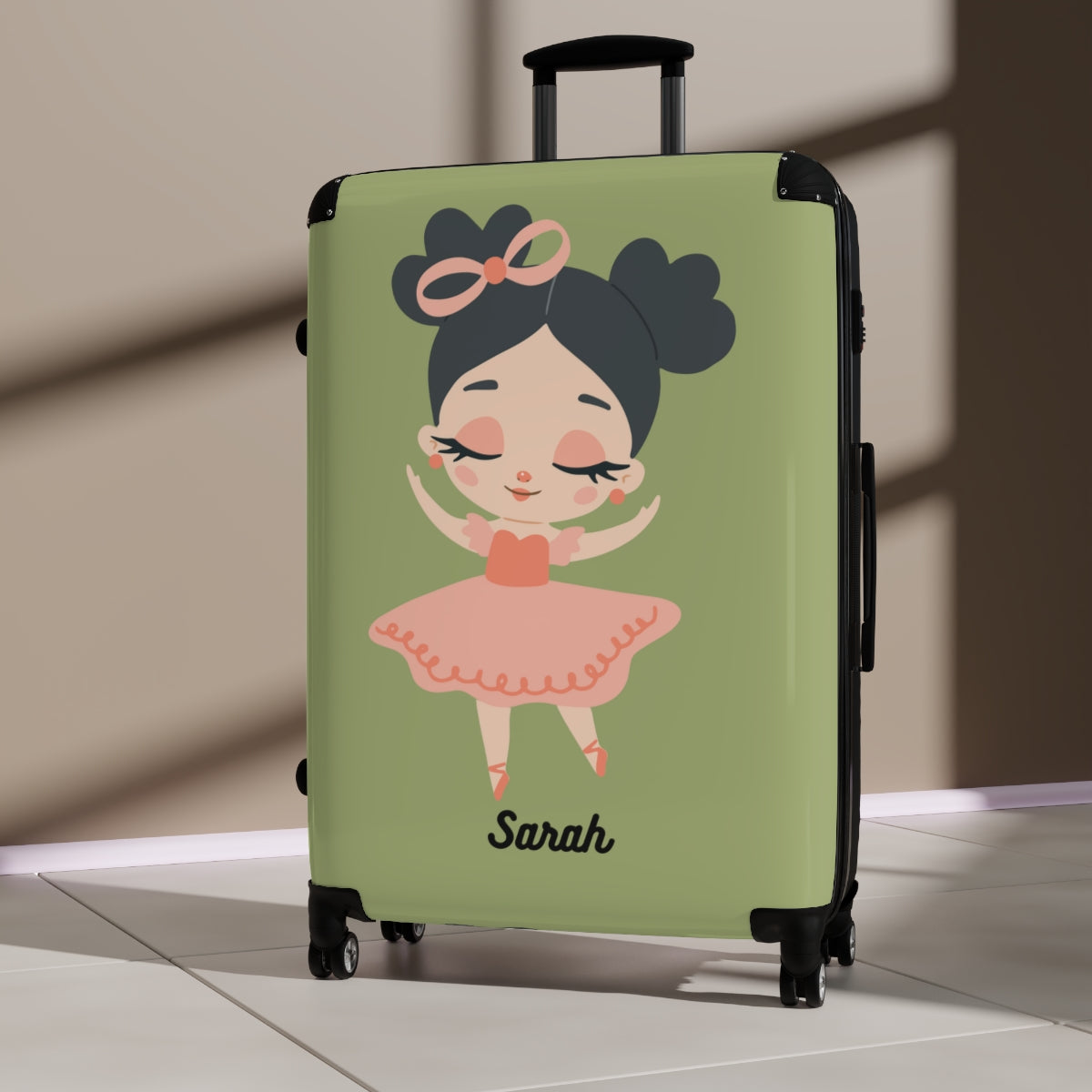 KIDS CARRY-ON Suitcases, Personalised, Doll Girls Cabin Suitcases, Kids Luggage With Wheels, Spinner, Combination Lock | Artzira
