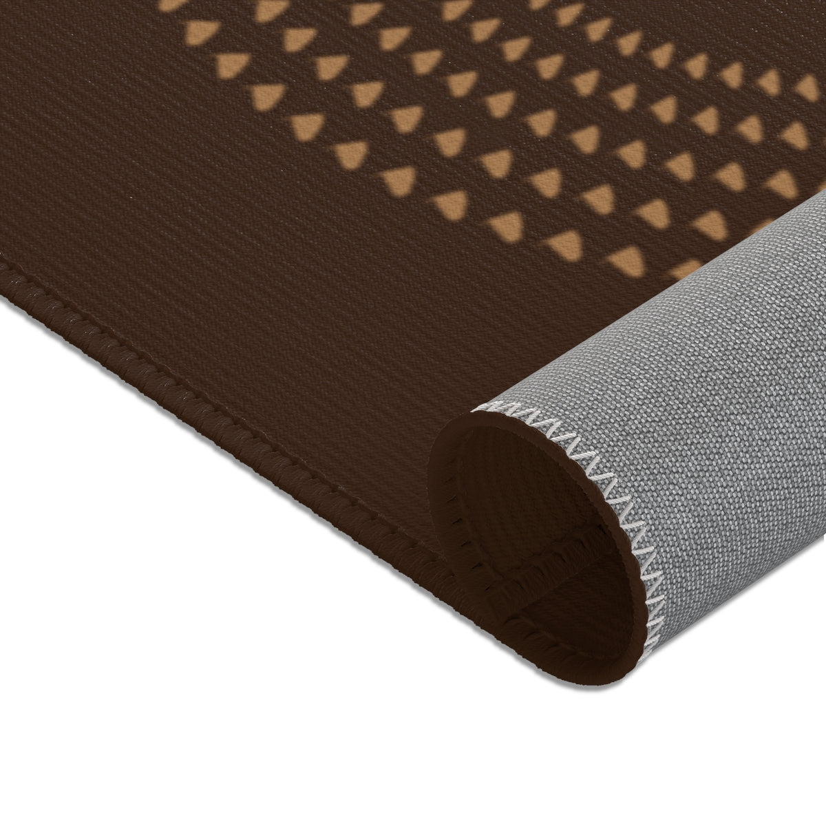 MODERN ART COFFEE BROWN AREA RUGS