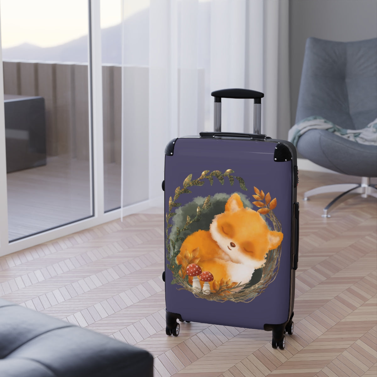 KIDS CARRY-ON Suitcases, Cat Cabin Suitcases, Kids Luggage With Wheels, Spinner, Combination Lock | Artzira