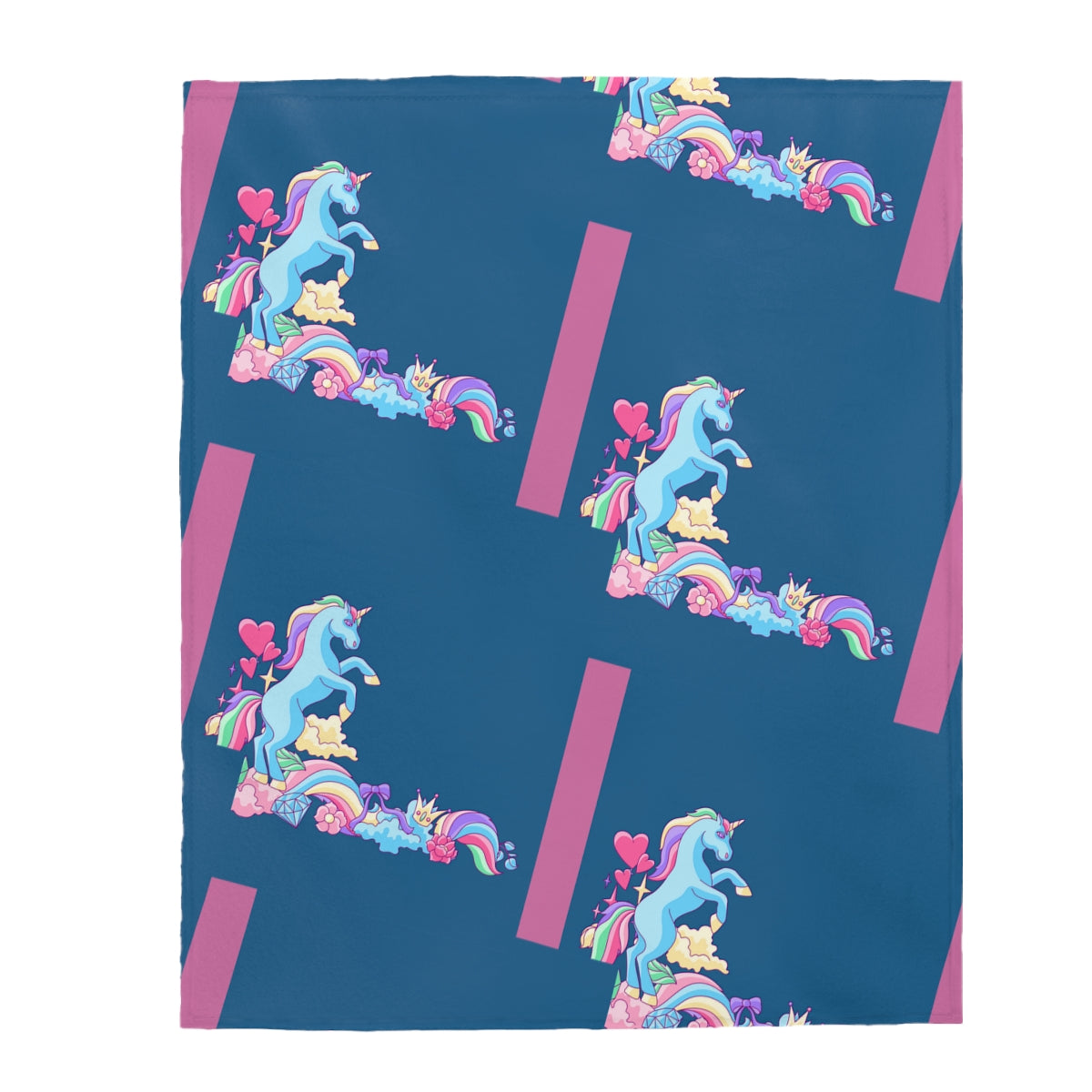 Kids Blankets Personalised, Unicorn Theme Throw Blanket, Plush Super Soft Cozy Throw Blankets 3 Sizes