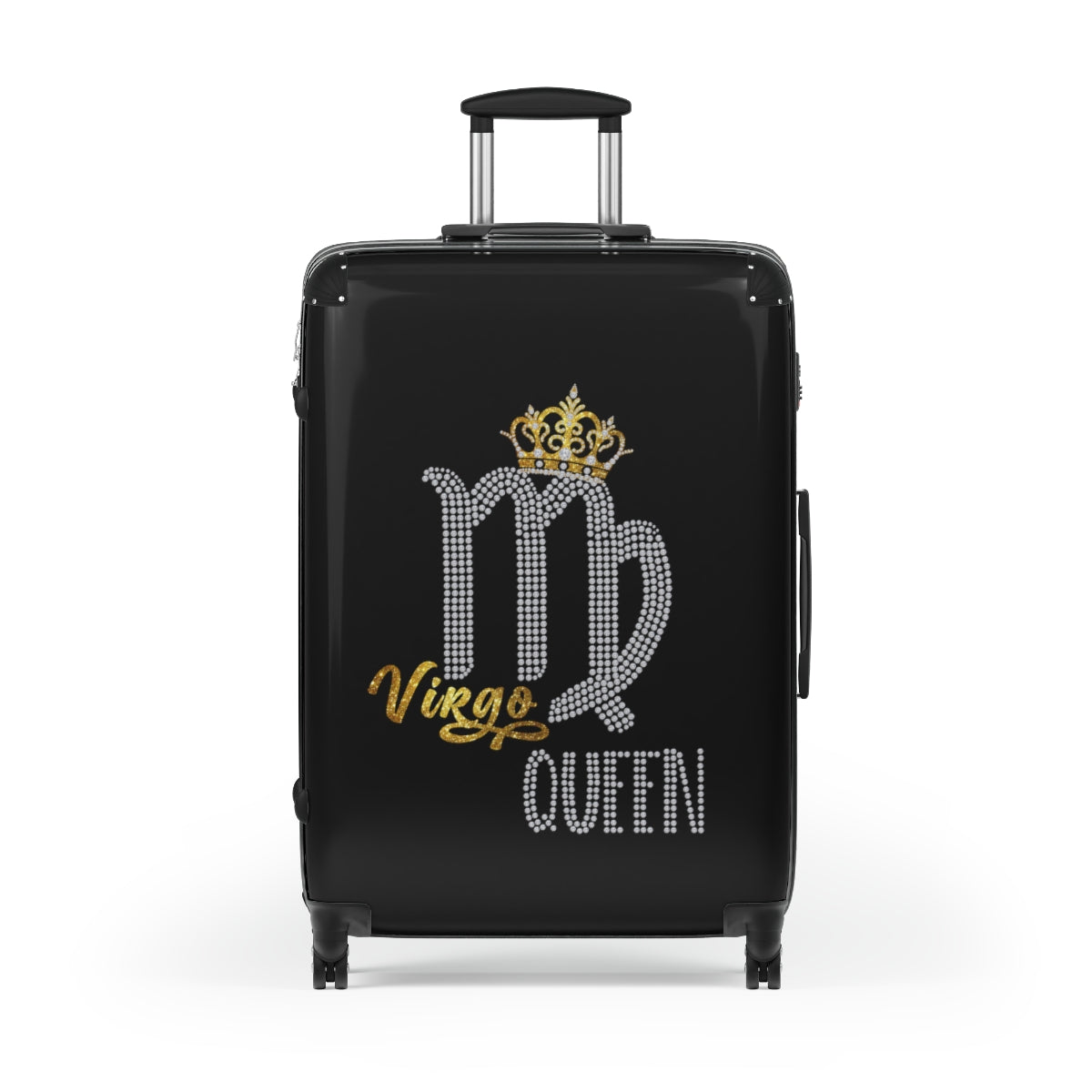 CARRY-ON LUGGAGE WITH WHEELS | Virgo Queen Zodiac Women | Artzira | Cabin Suitcases | Trolly Travel Bags | 4 Wheeled Spinners