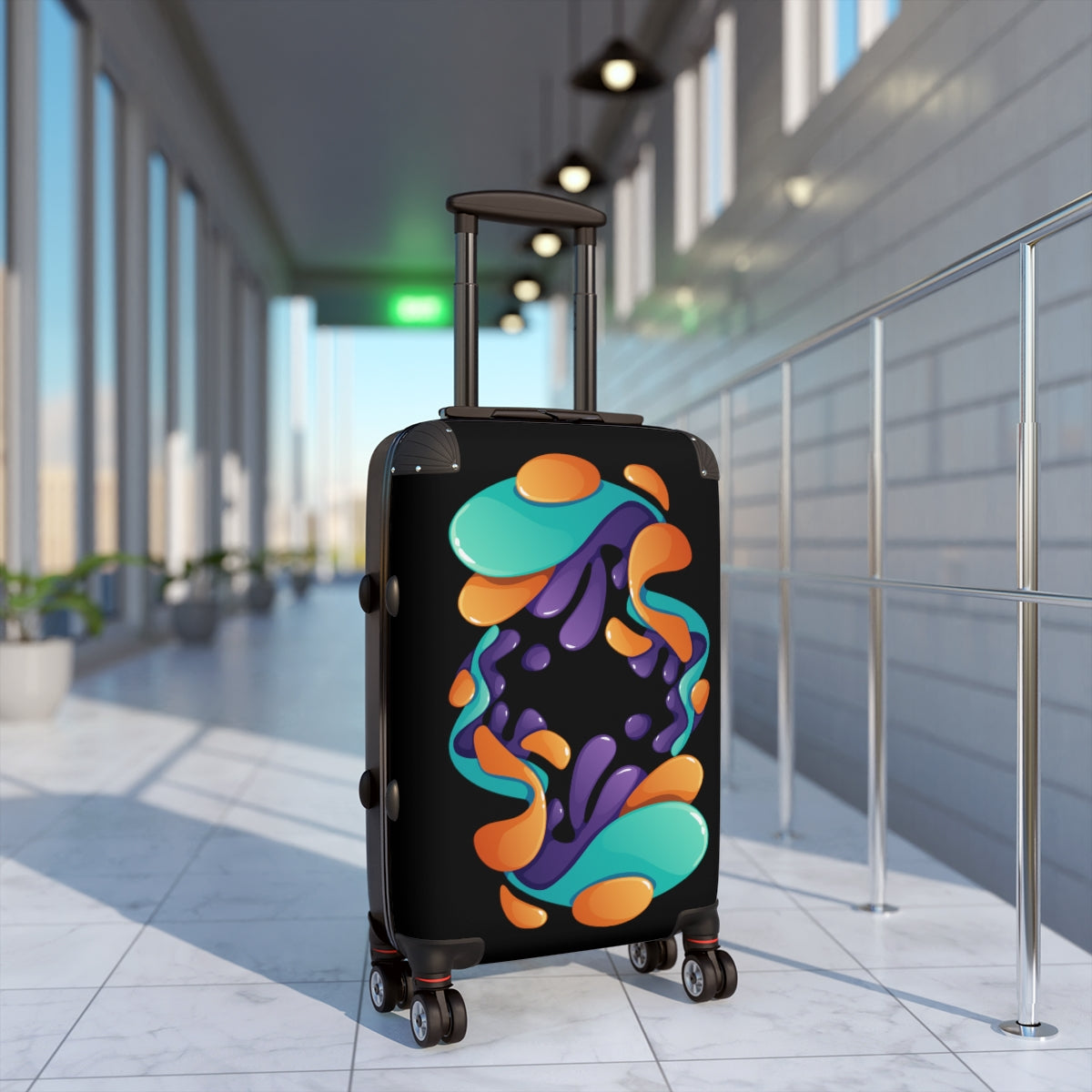 SUITCASES LUGGAGE by Artzira, All Sizes, Artistic Designs, Double Wheeled Spinner