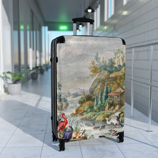 CARRY-ON SUITCASES By Artzira, Original Art Print Cabin Suitcases, All Sizes, Luggage with Wheels, Trolly Travel Bag, Double Wheeled Spinner