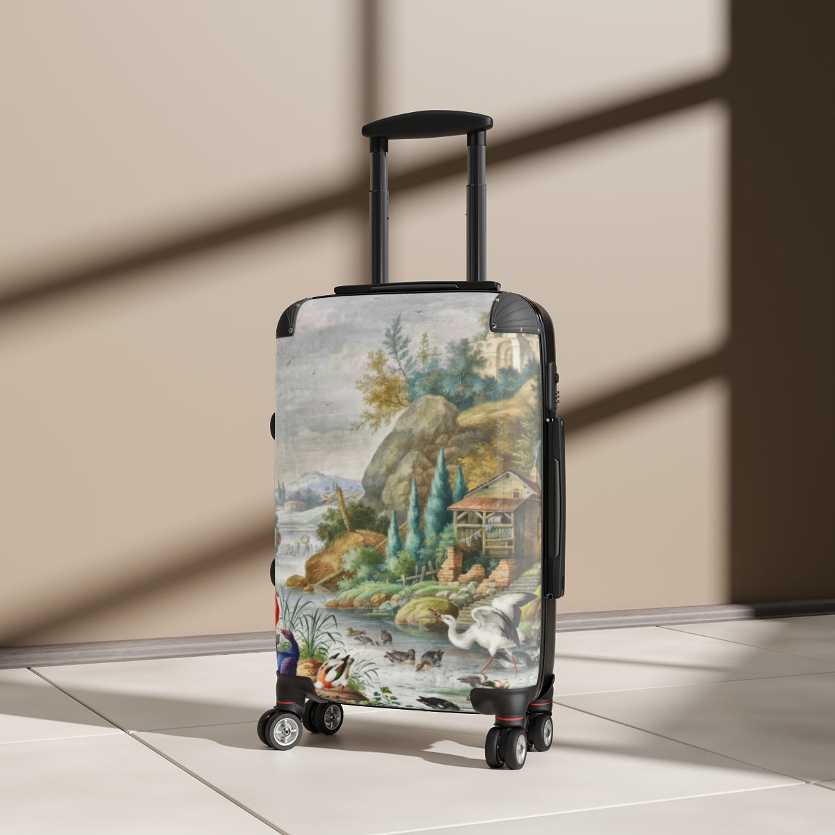 CARRY-ON SUITCASES By Artzira, Original Art Print Cabin Suitcases, All Sizes, Luggage with Wheels, Trolly Travel Bag, Double Wheeled Spinner