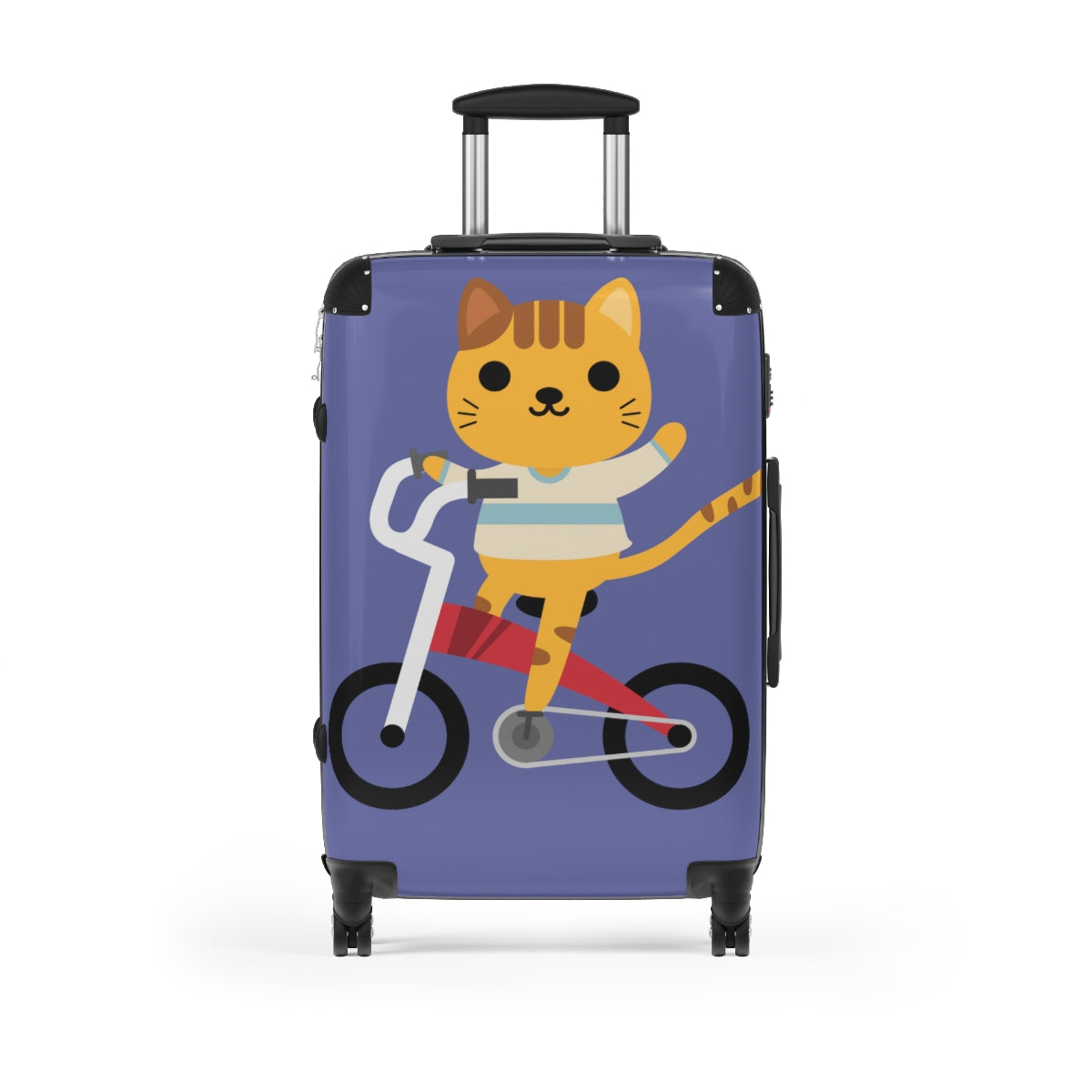 KIDS SUITCASES, Cat Carry-on Luggage With Wheels, Spinner, Combination Lock, Cabin Suitcase for Kids by Artzira