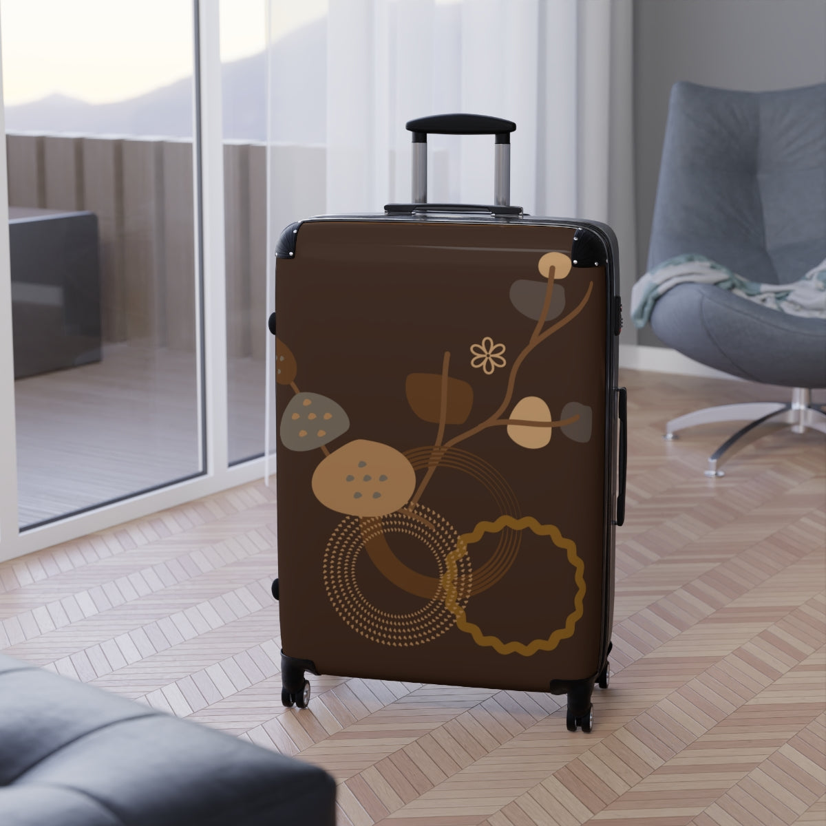 MODERN ART SUITCASES, BEST CARRY-ON, SPINNER, DOUBLE WHEELED