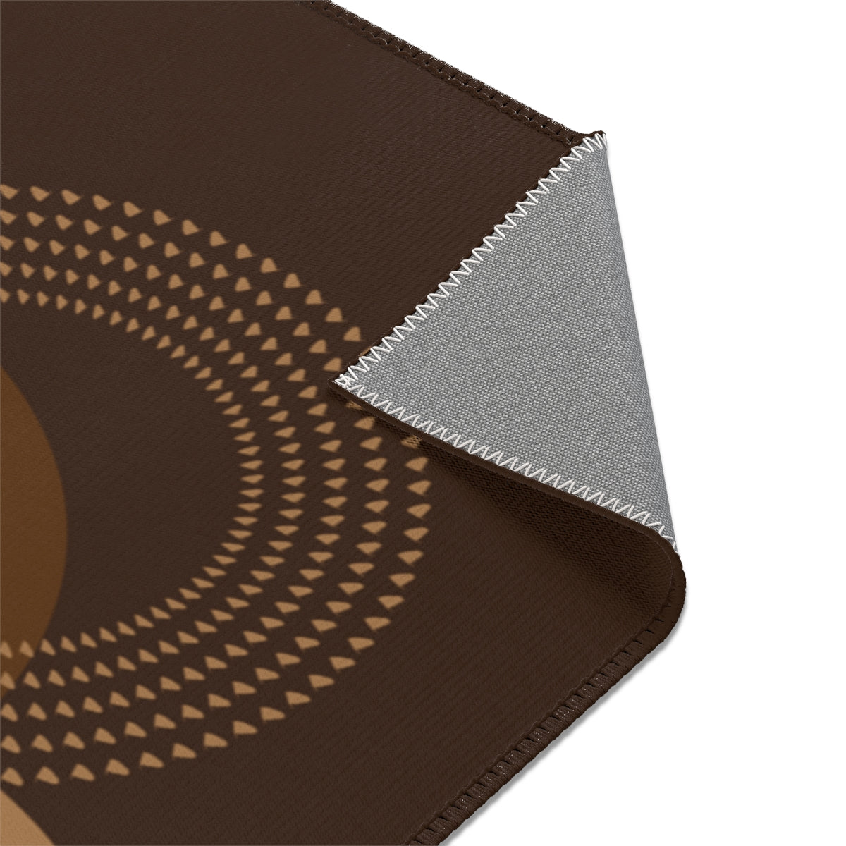 MODERN ART COFFEE BROWN AREA RUGS