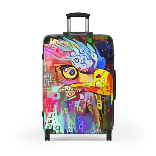 CARRY-LUGGAGE SET, EAGLE ARTWORK SUITCASES, LUGGAGE FOR BIRD LOVERS, HUNTERS AND ARTISTS